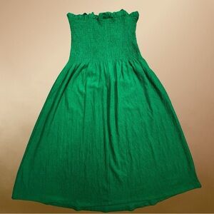 H&M Green Flowy Gress